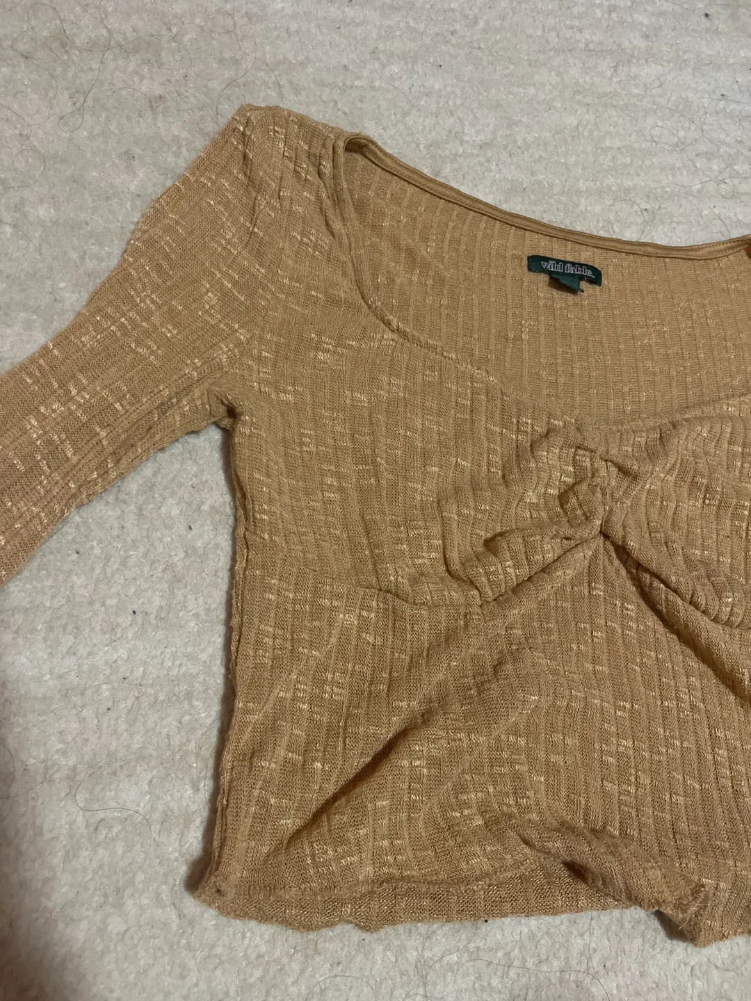 Wild Fable Brown Long Sleeve Top image indicator(2)