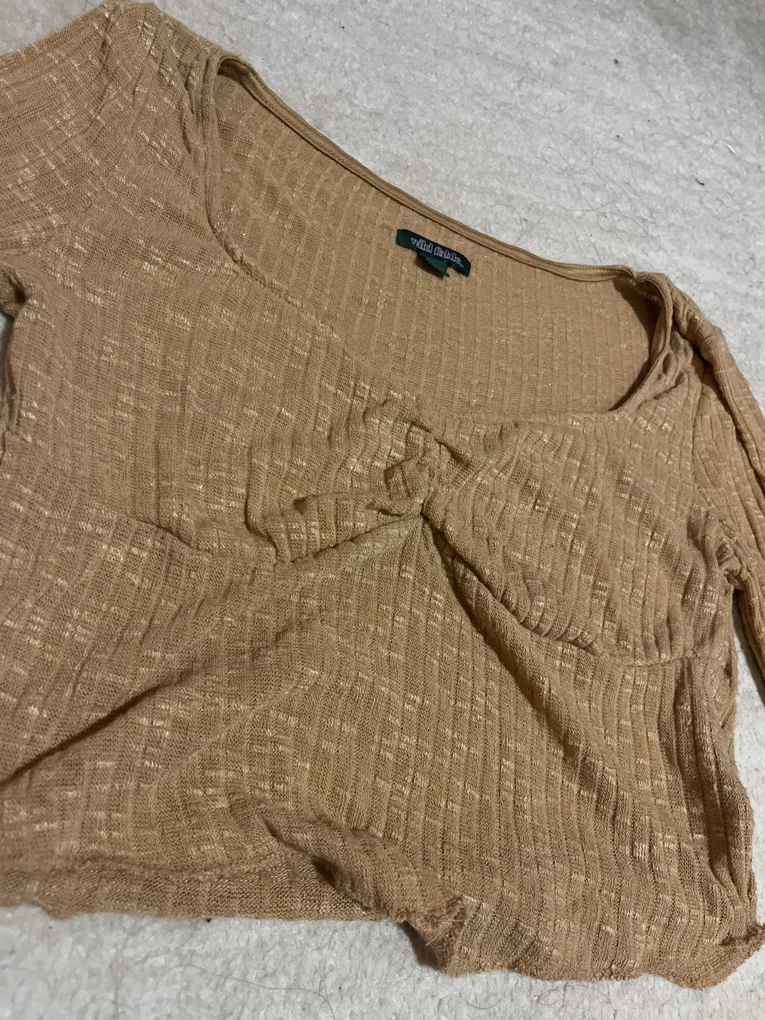 Wild Fable Brown Long Sleeve Top