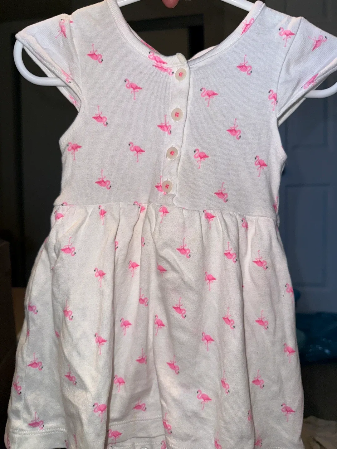 Baby Girl's Flamingo Dress image indicator(2)