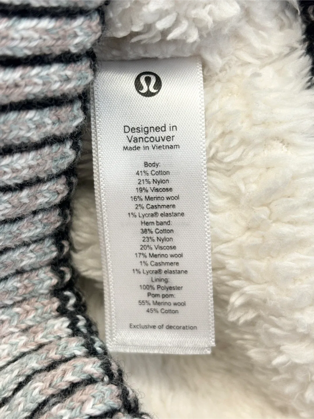 Lululemon Beanie Hat with a Pom pom image indicator(4)