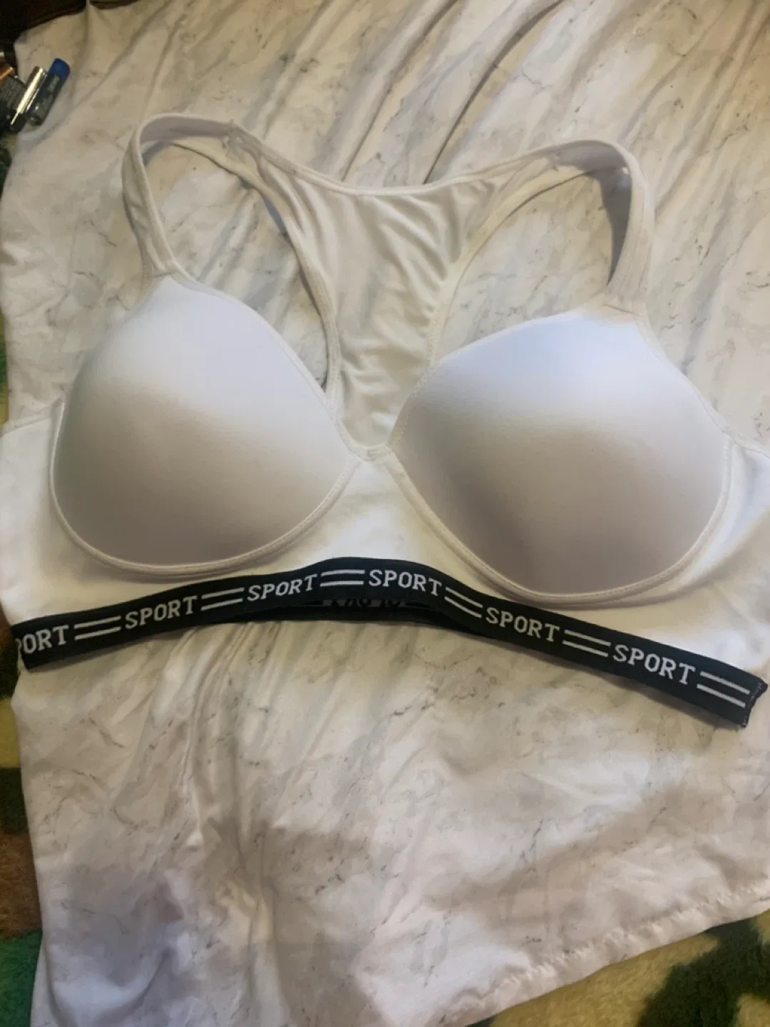 ACX Active White Sports Bra - Size 2XL