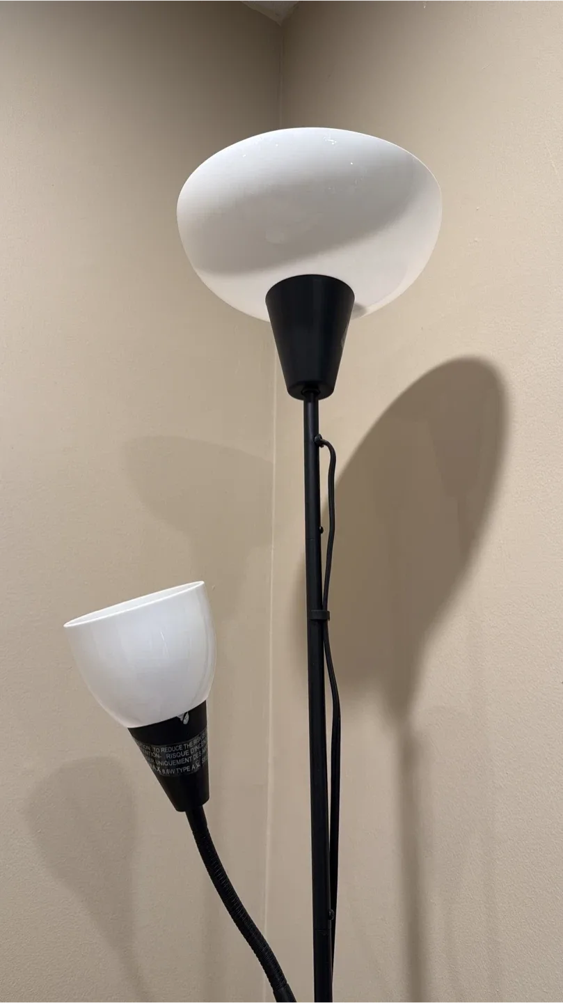IKEA floor lamp with two lights