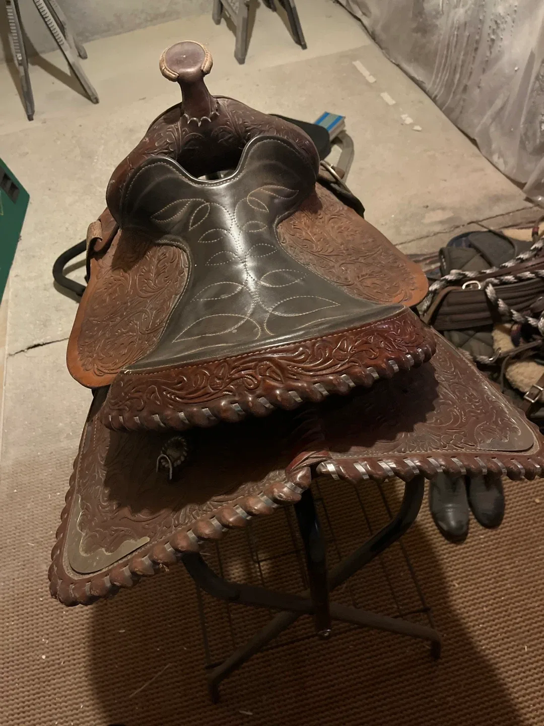 Western Saddle - Brown Leather