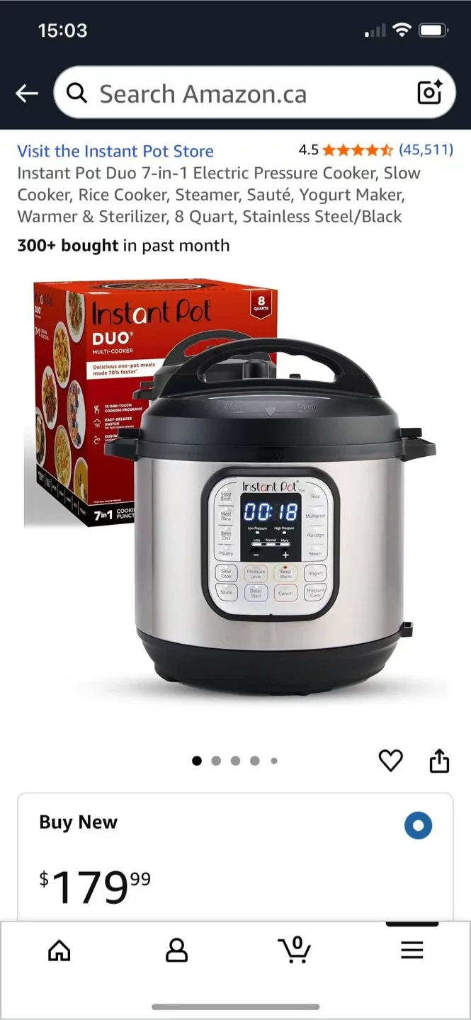 New instant pot 6QT