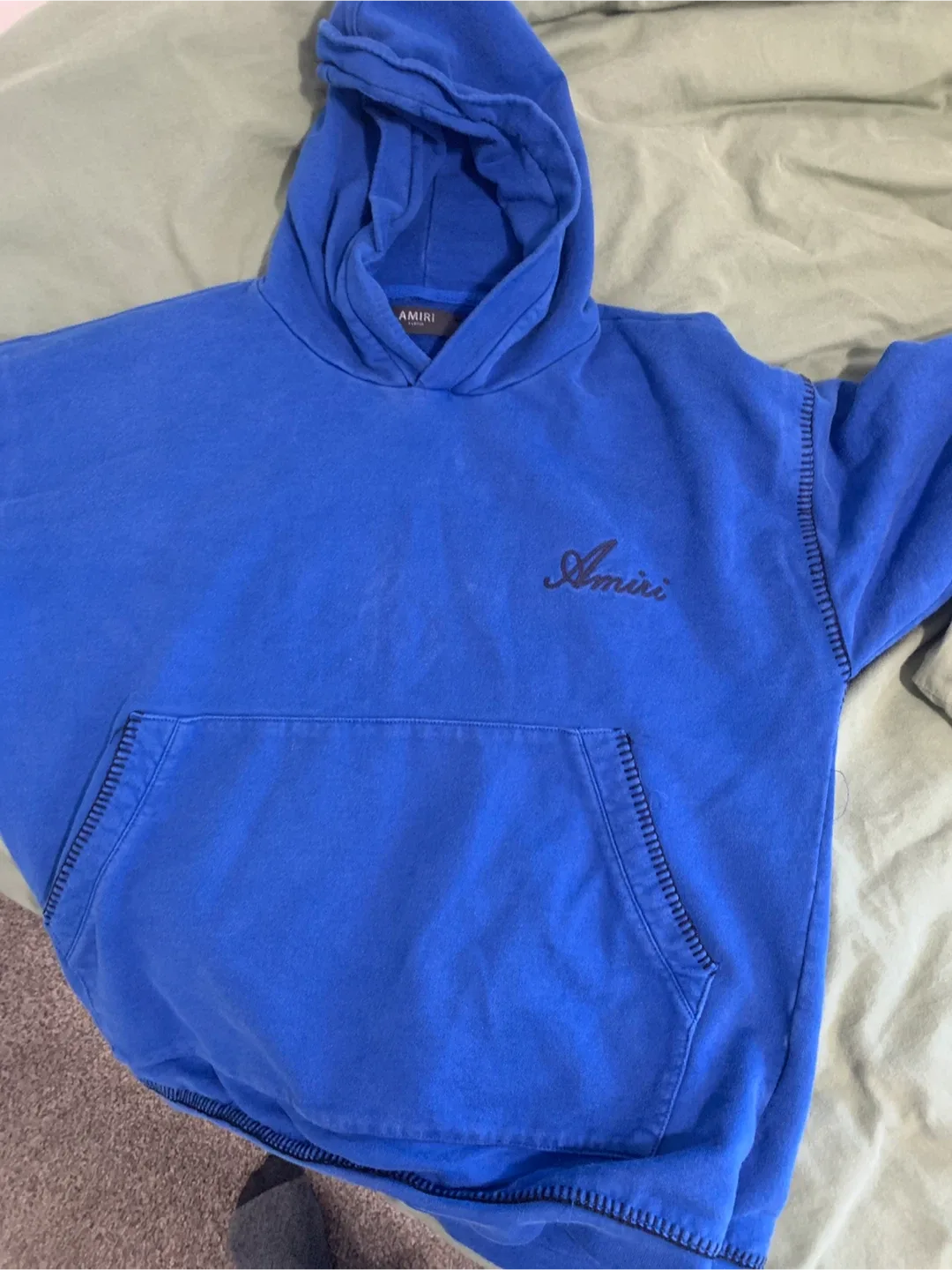 Amiri Blue Hoodie