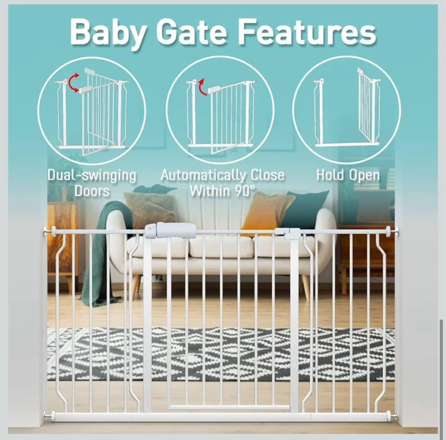 Baby Gate - Dual Swinging Doors image indicator(3)