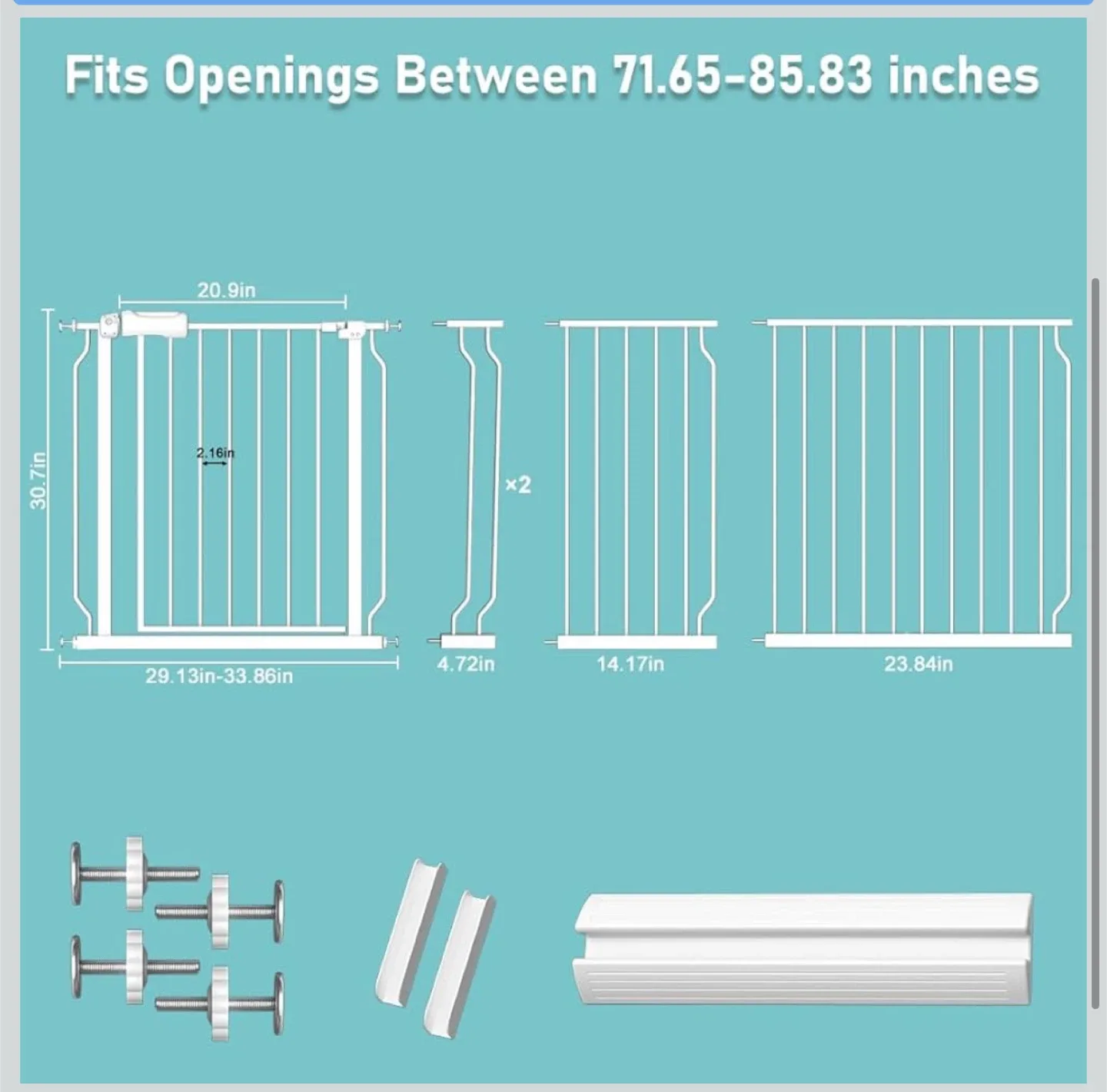 Baby Gate - Dual Swinging Doors image indicator(2)