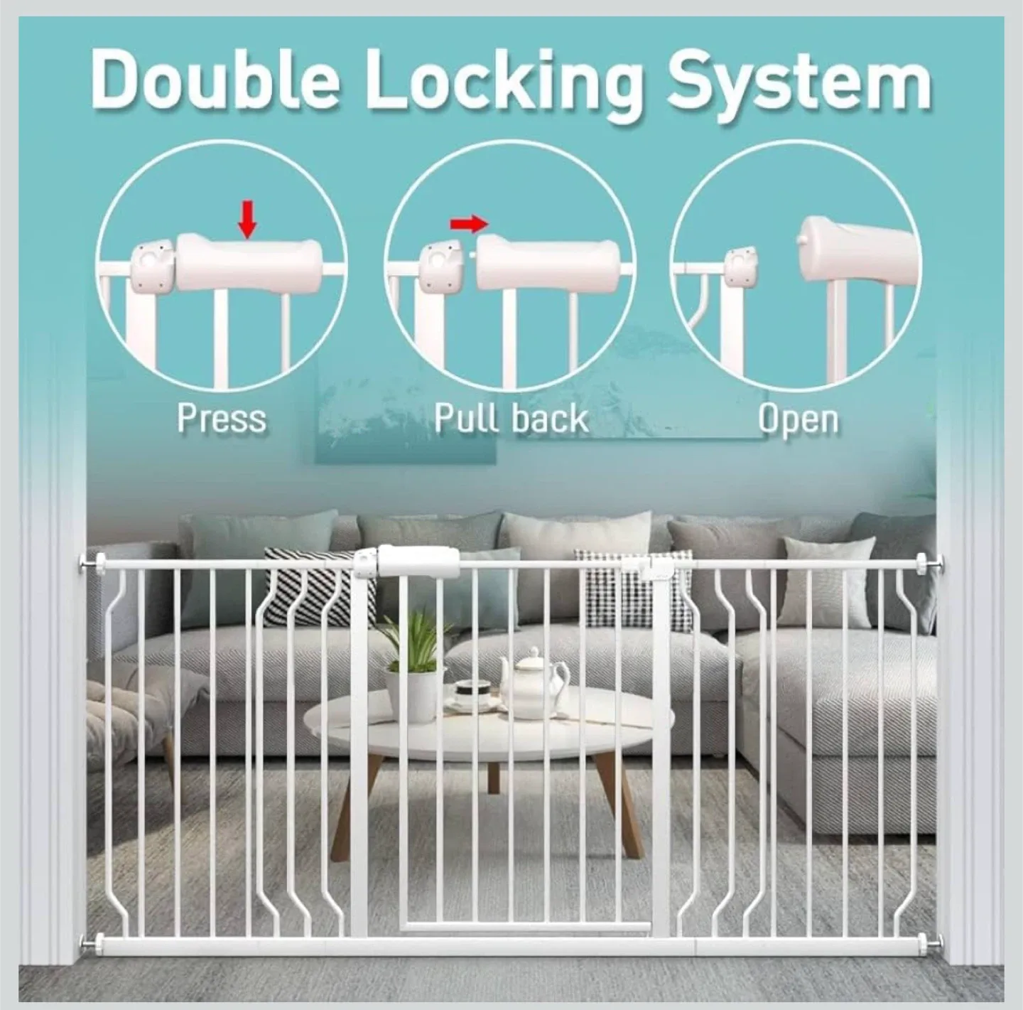Baby Gate - Dual Swinging Doors image indicator(4)