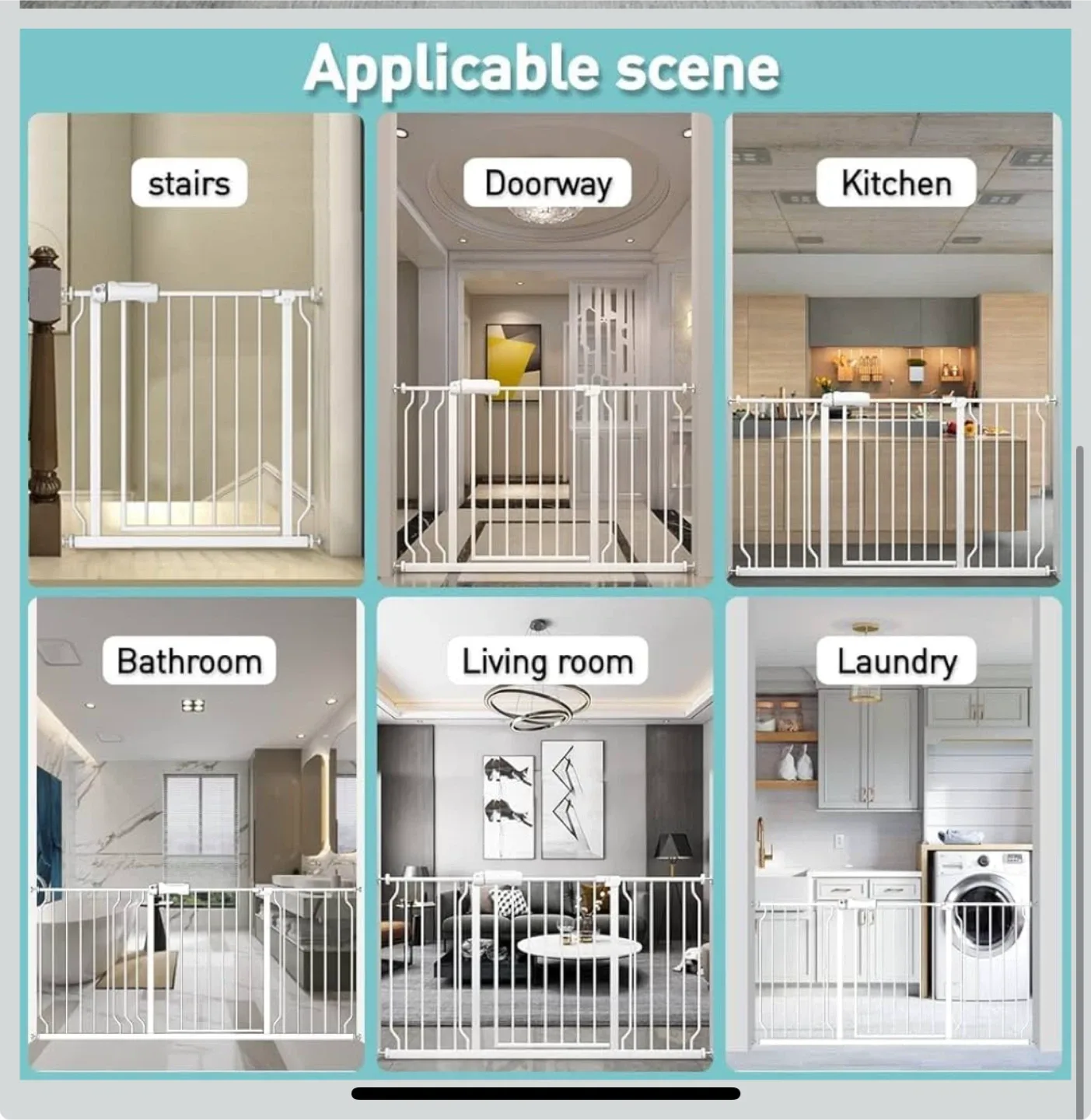 Baby Gate - Dual Swinging Doors image indicator(5)