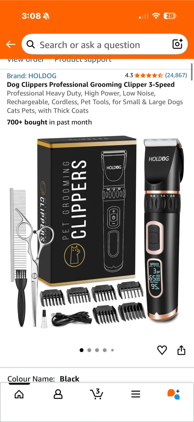 Pet Grooming Clippers Like New + New Detangler Spray image indicator(5)