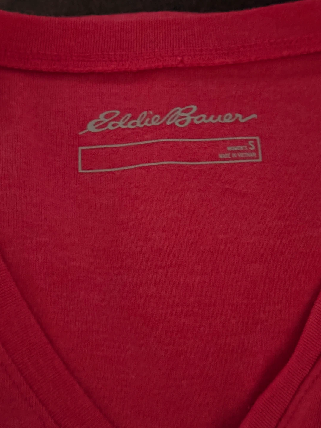 New Eddie Bauer Pink V-Neck Tee - Size S - photo 4