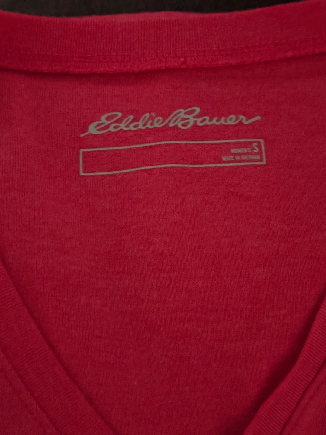 New Eddie Bauer Pink V-Neck Tee - Size S image indicator(4)