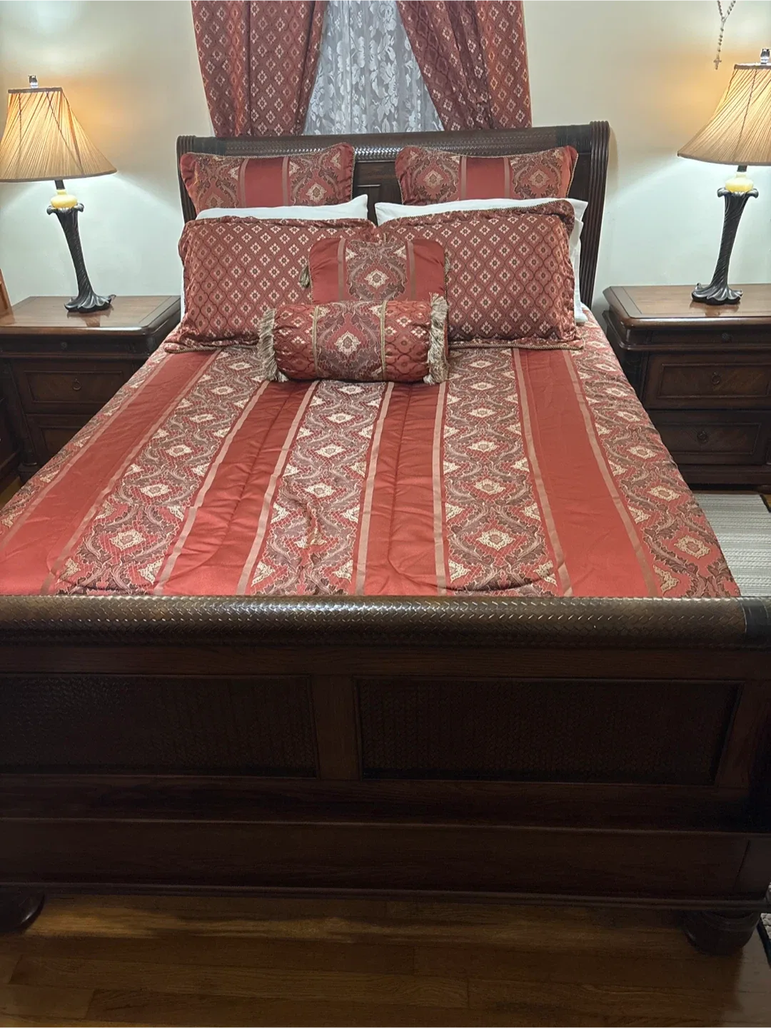 Bedroom Set - Dresser, Wardrobe, Bed & Nightstands