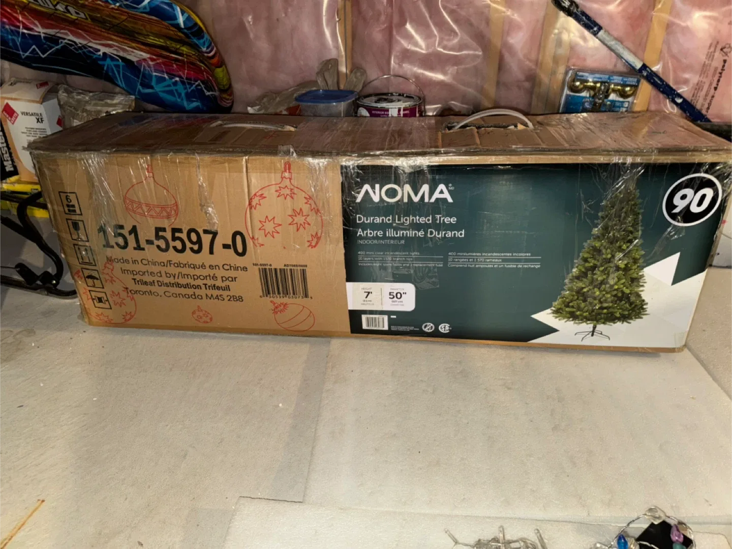 NOMA Durand 7' Lighted Christmas Tree - NEW image indicator(2)