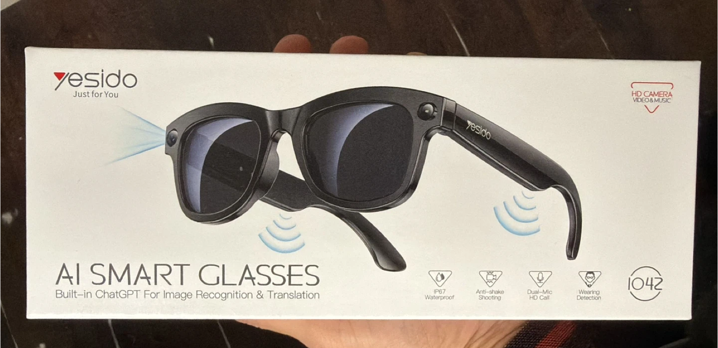 Yesido AI Smart Glasses - Built-in ChatGPT