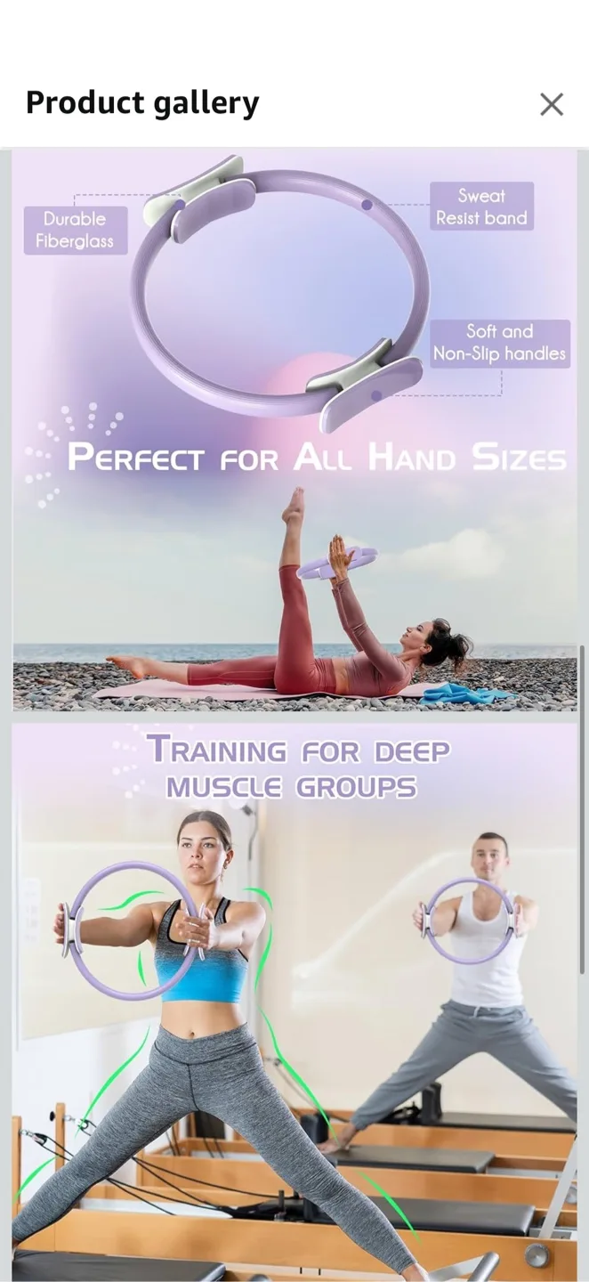 Pilates Set: Circle, Ball, and Resistance Bands image indicator(6)