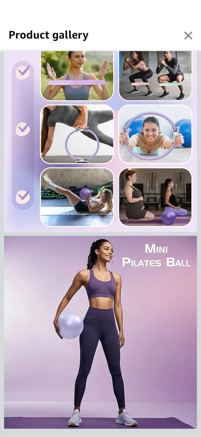 Pilates Set: Circle, Ball, and Resistance Bands image indicator(5)
