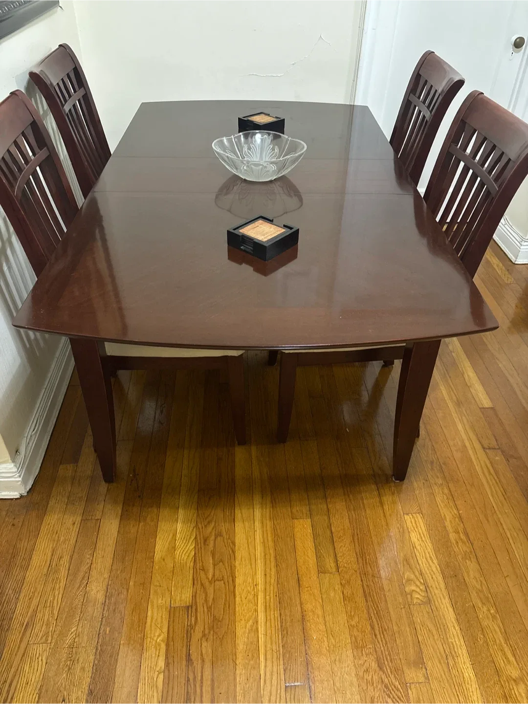 Dining Table with 4 Chairs - Wood