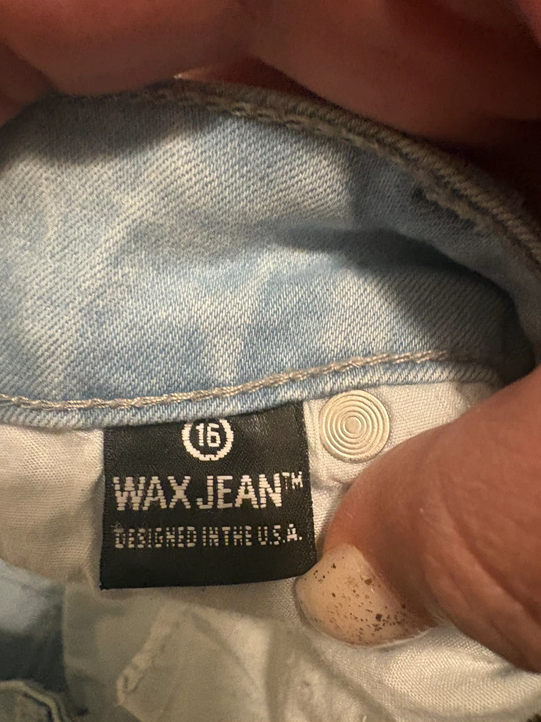 Wax Jean Distressed Light Blue Jeans - Size 16 - photo 5