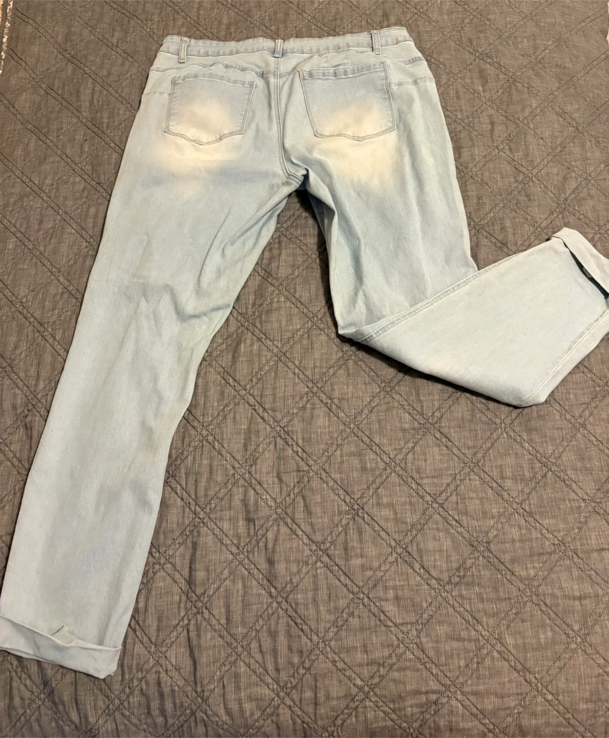 Wax Jean Distressed Light Blue Jeans - Size 16 - photo 4