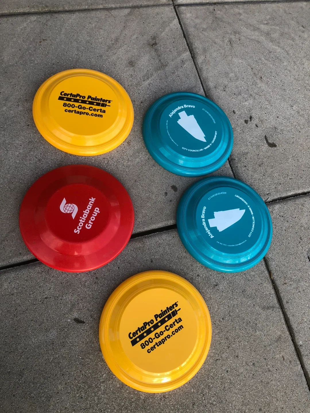 Mixed Lot of Branded Frisbees