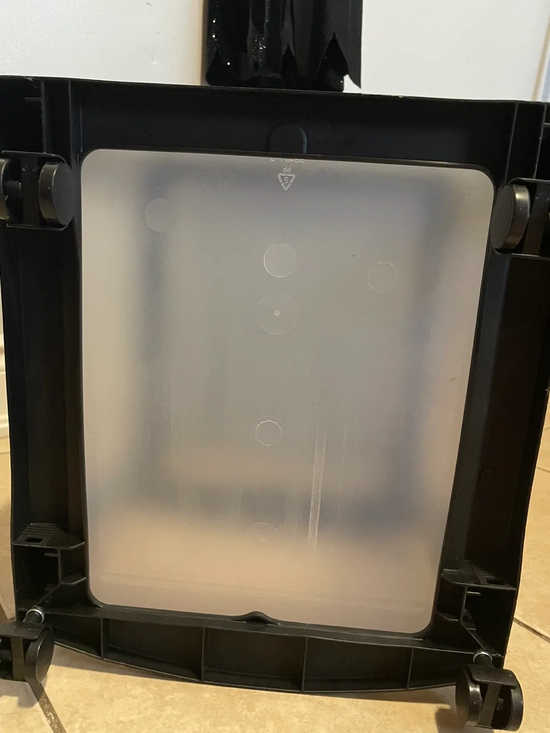 3-Drawer Storage Tower - Black Frame