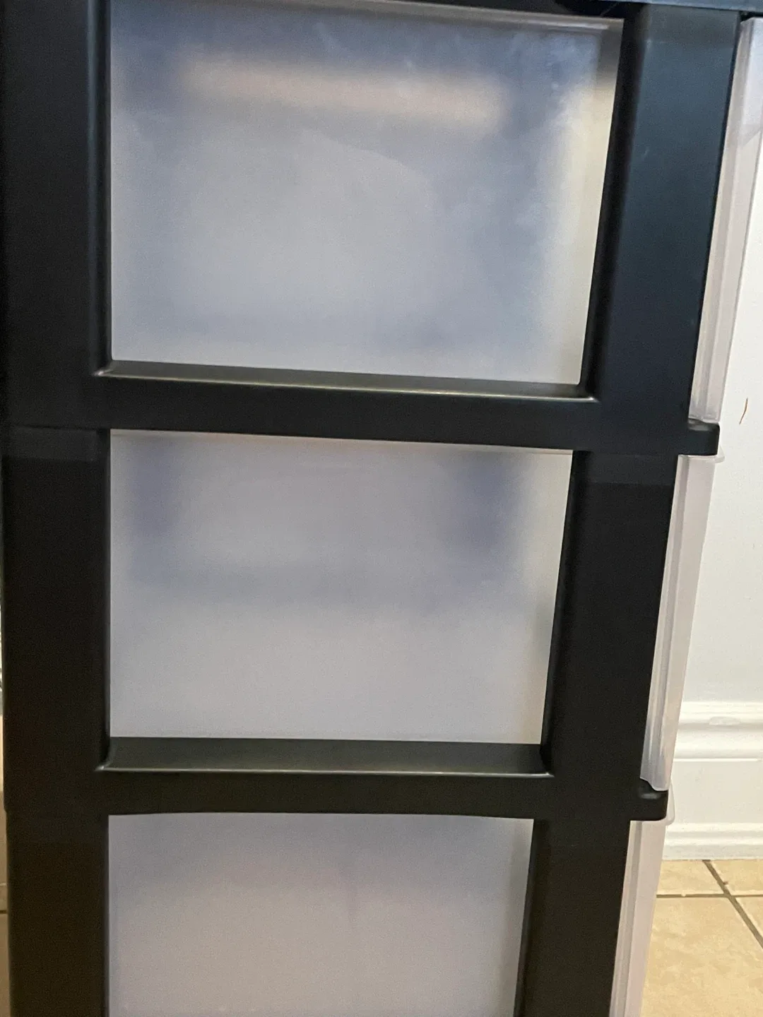3-Drawer Storage Tower - Black Frame image indicator(4)