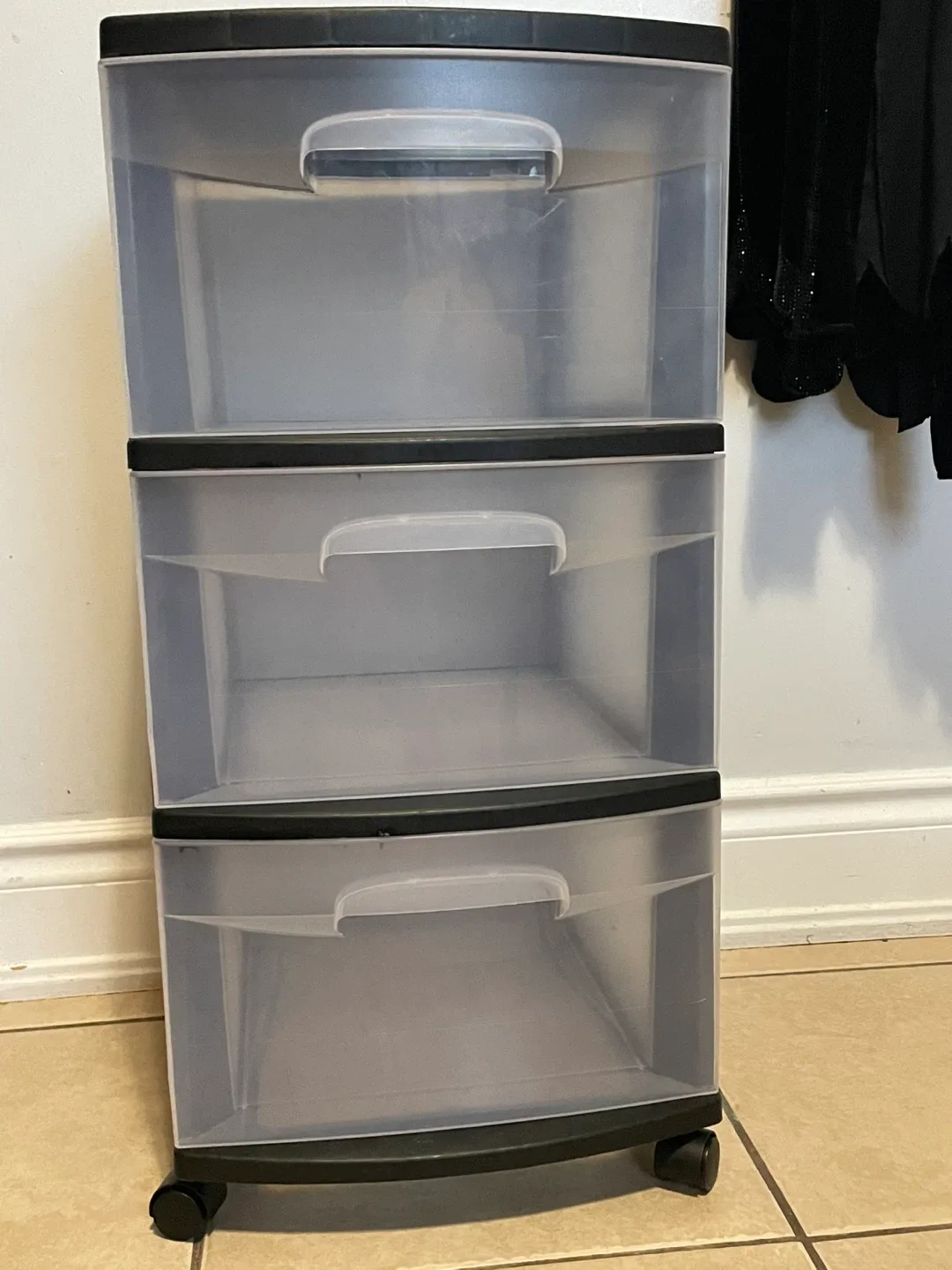 3-Drawer Storage Tower - Black Frame image indicator(8)