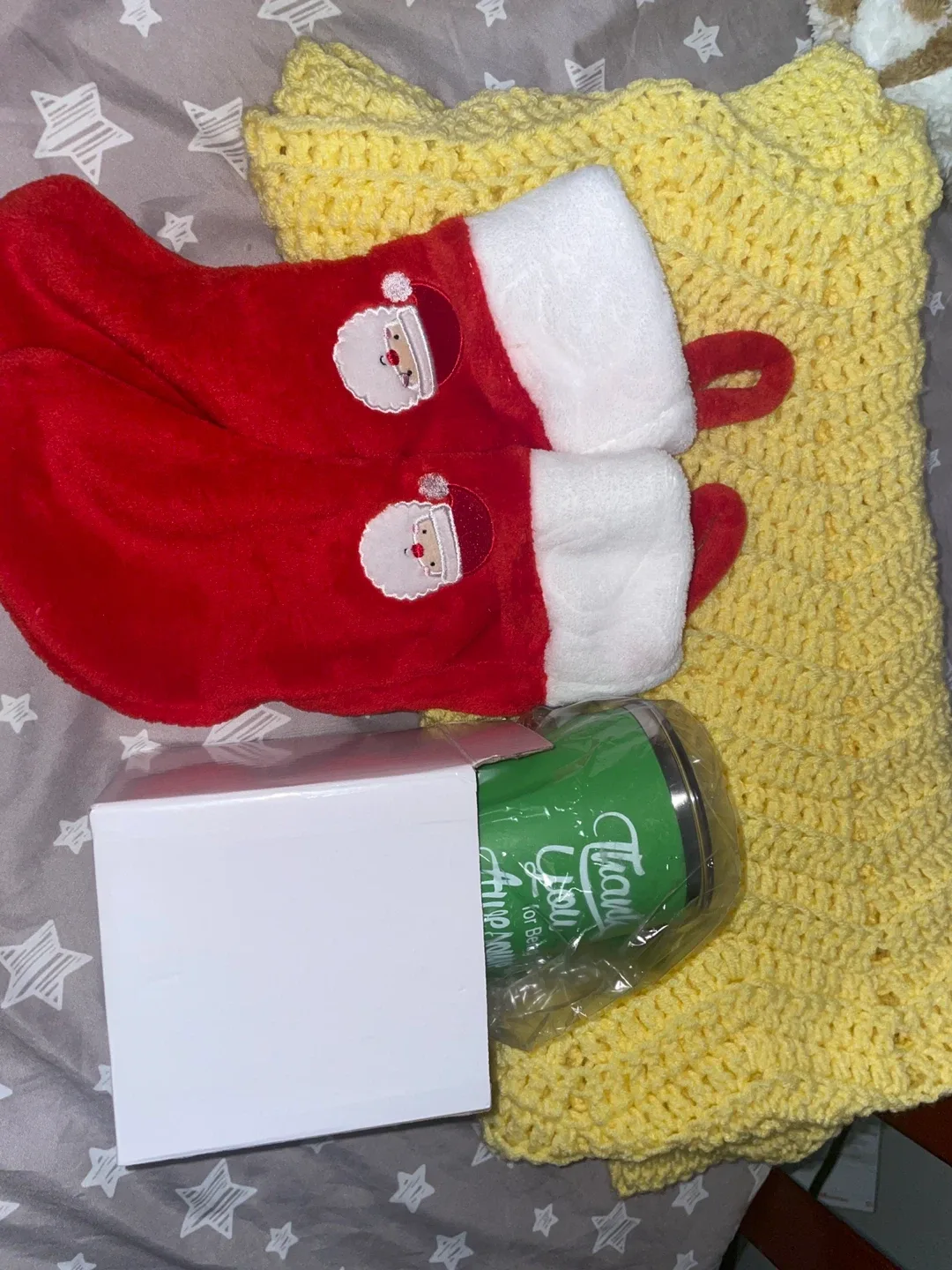 Christmas bundle Stockings, Blanket, & Thank You Tumbler