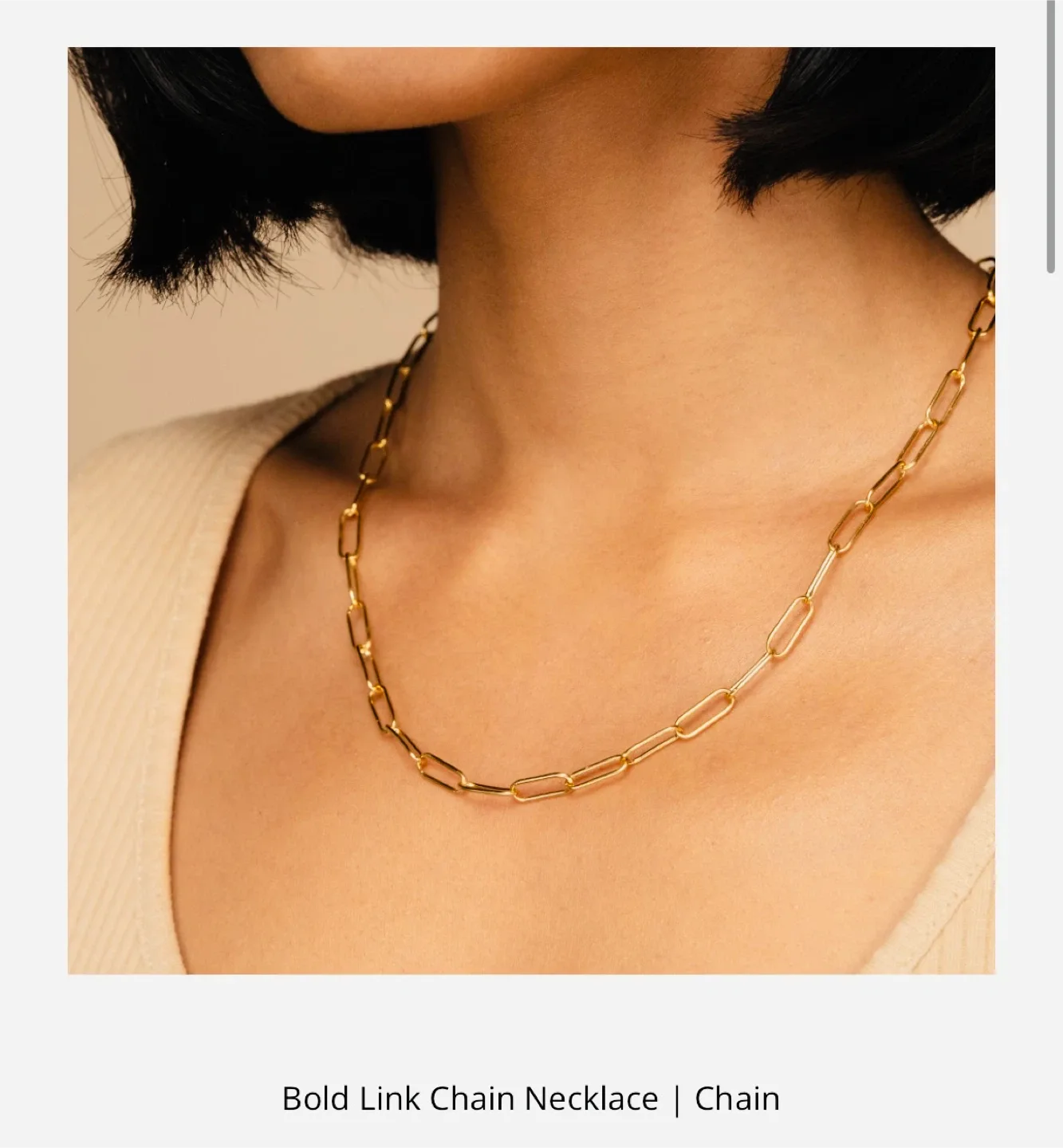 Mejuri Bold Link Chain Necklace, gold vermeil $100 image indicator(4)