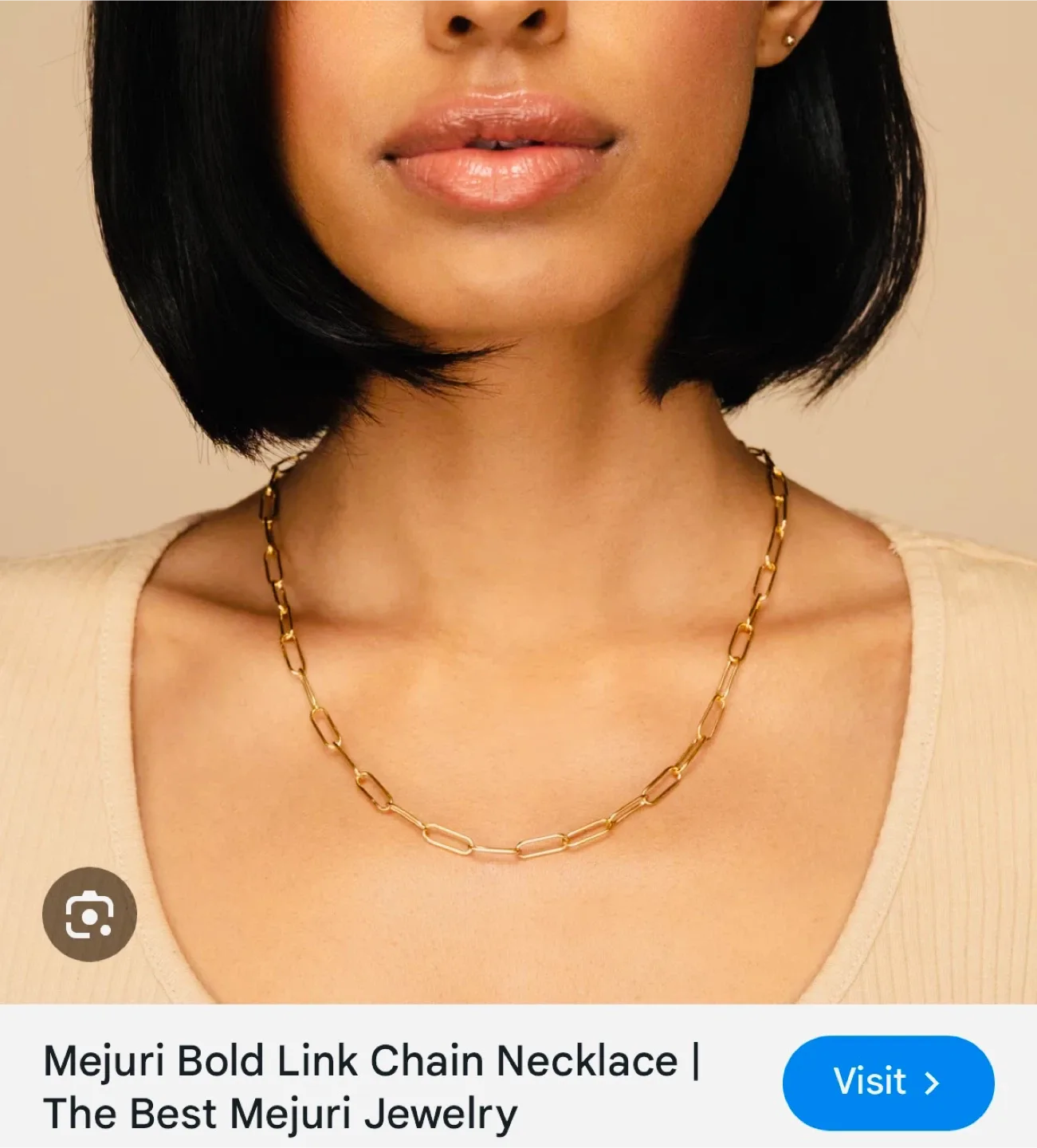Mejuri Bold Link Chain Necklace, gold vermeil $100