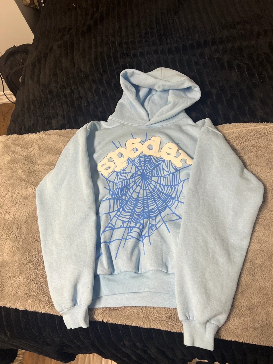 rhinestone spider hoodie