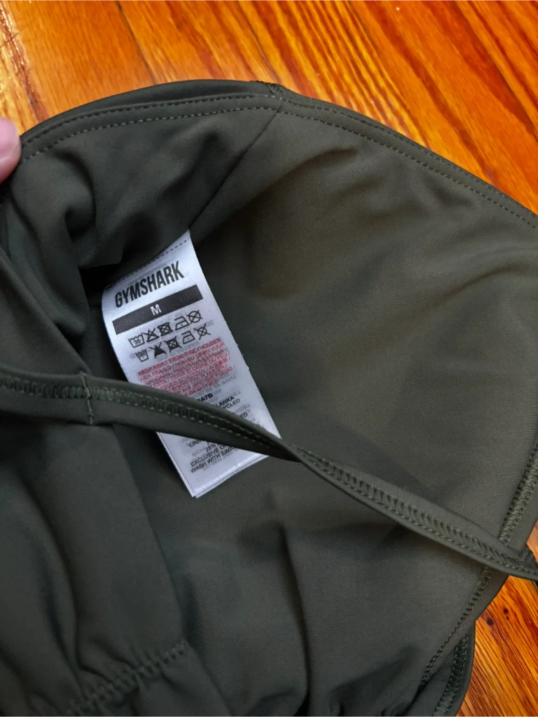 Gymshark Olive Green Sports Bra - Size M image indicator(3)