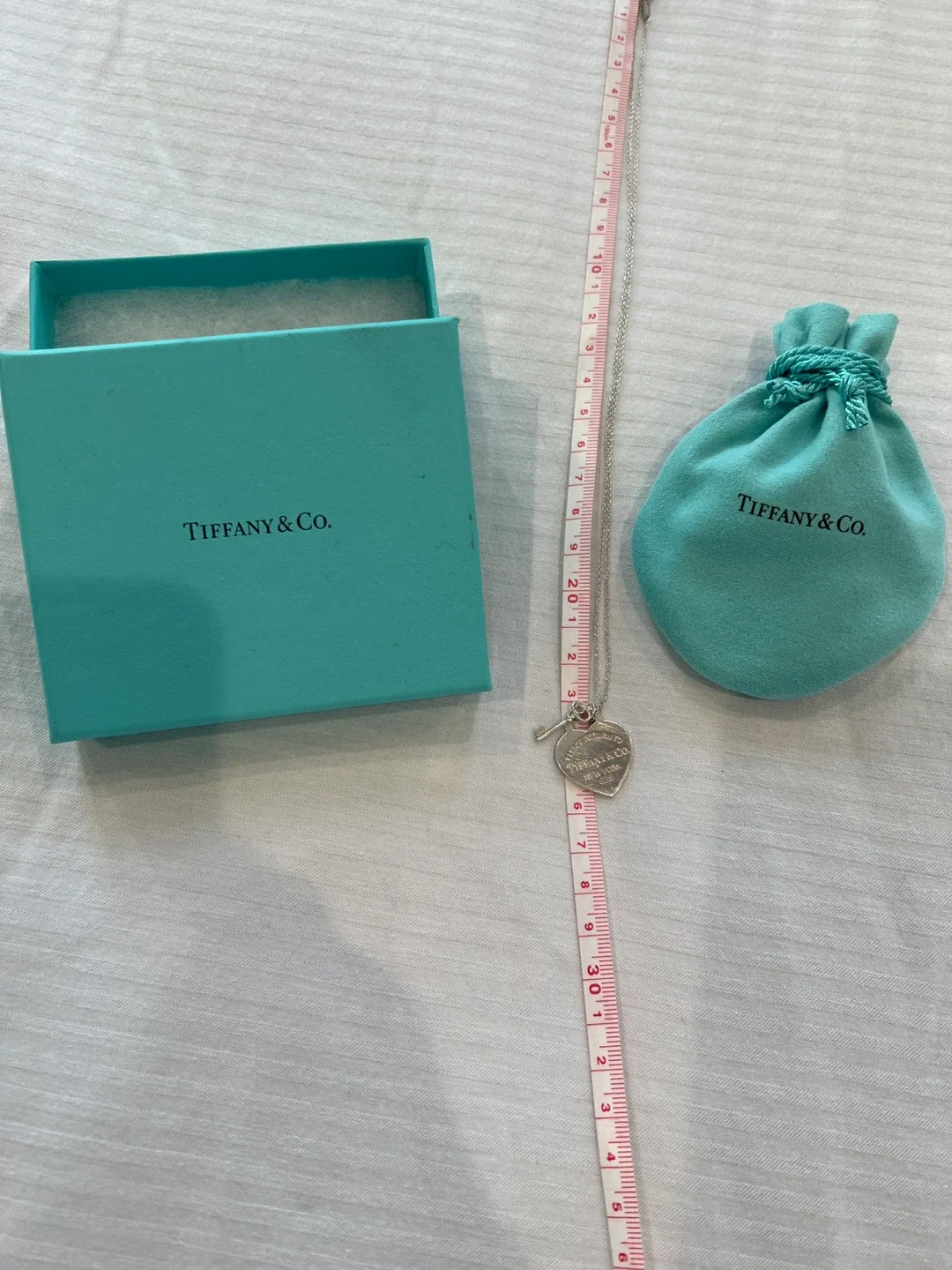 Tiffany & Co. Return to Tiffany Heart Tag Key Pendant Necklace