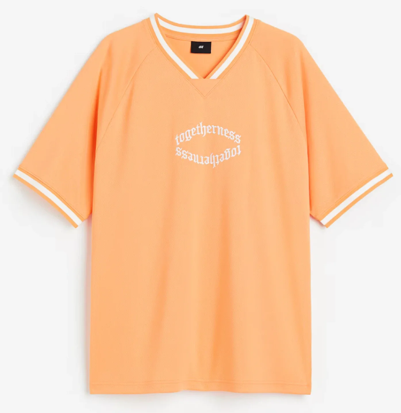 H&M Oversized Fit T-Shirt - Peach, Size M