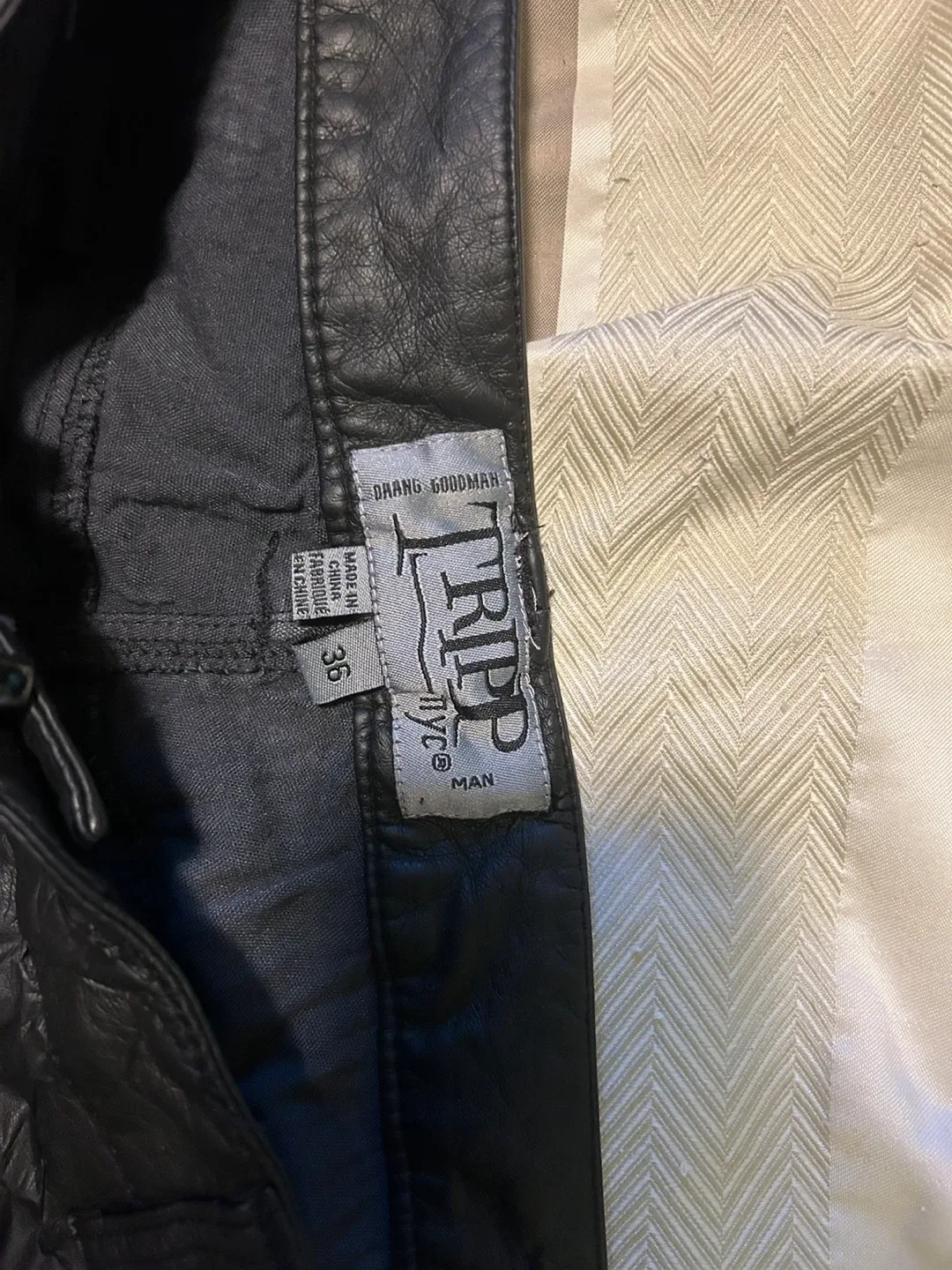 Tripp NYC Black Faux Leather Pants Size 36