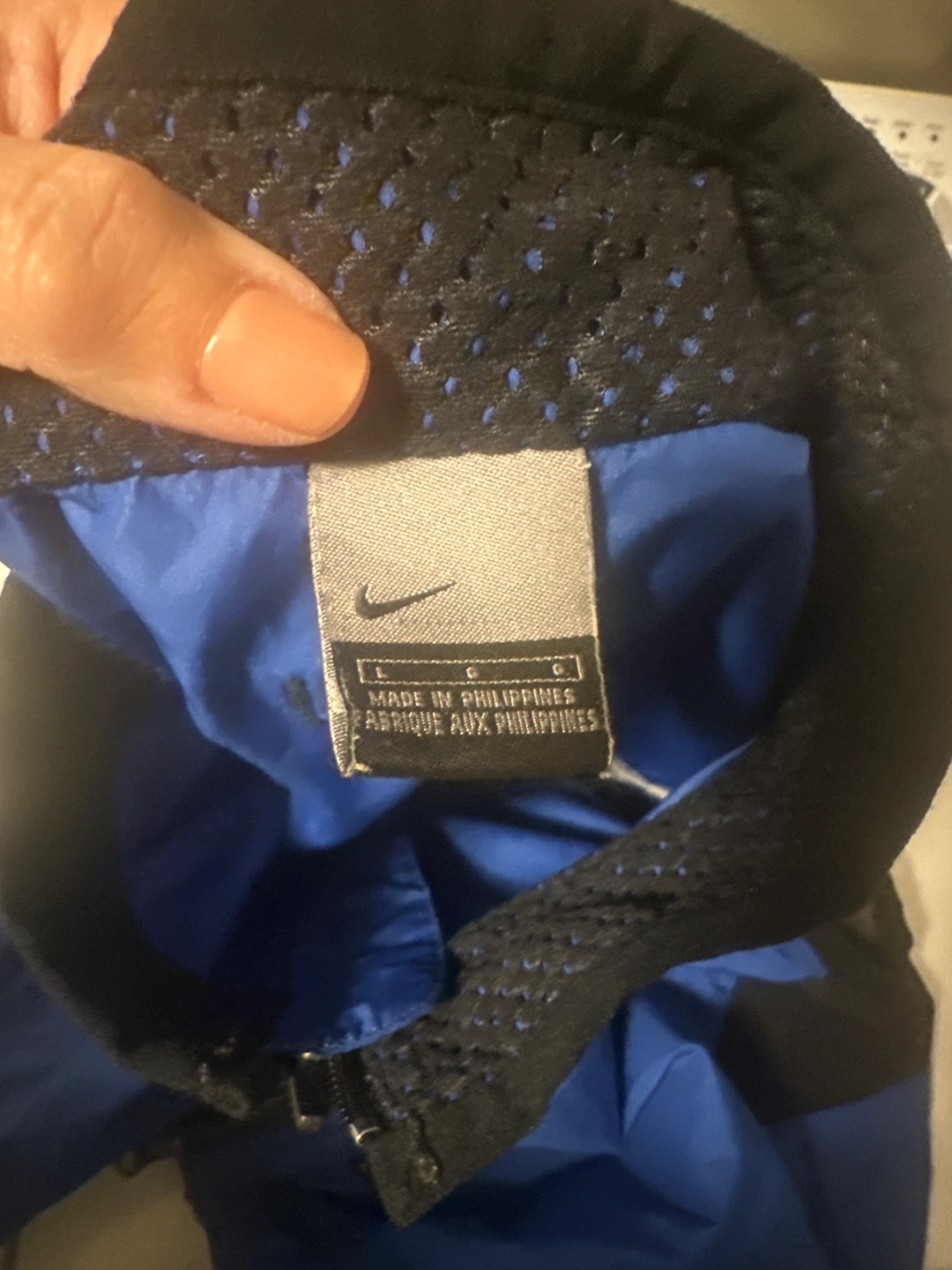 Nike Blue Windbreaker Vest - Size L - photo 2
