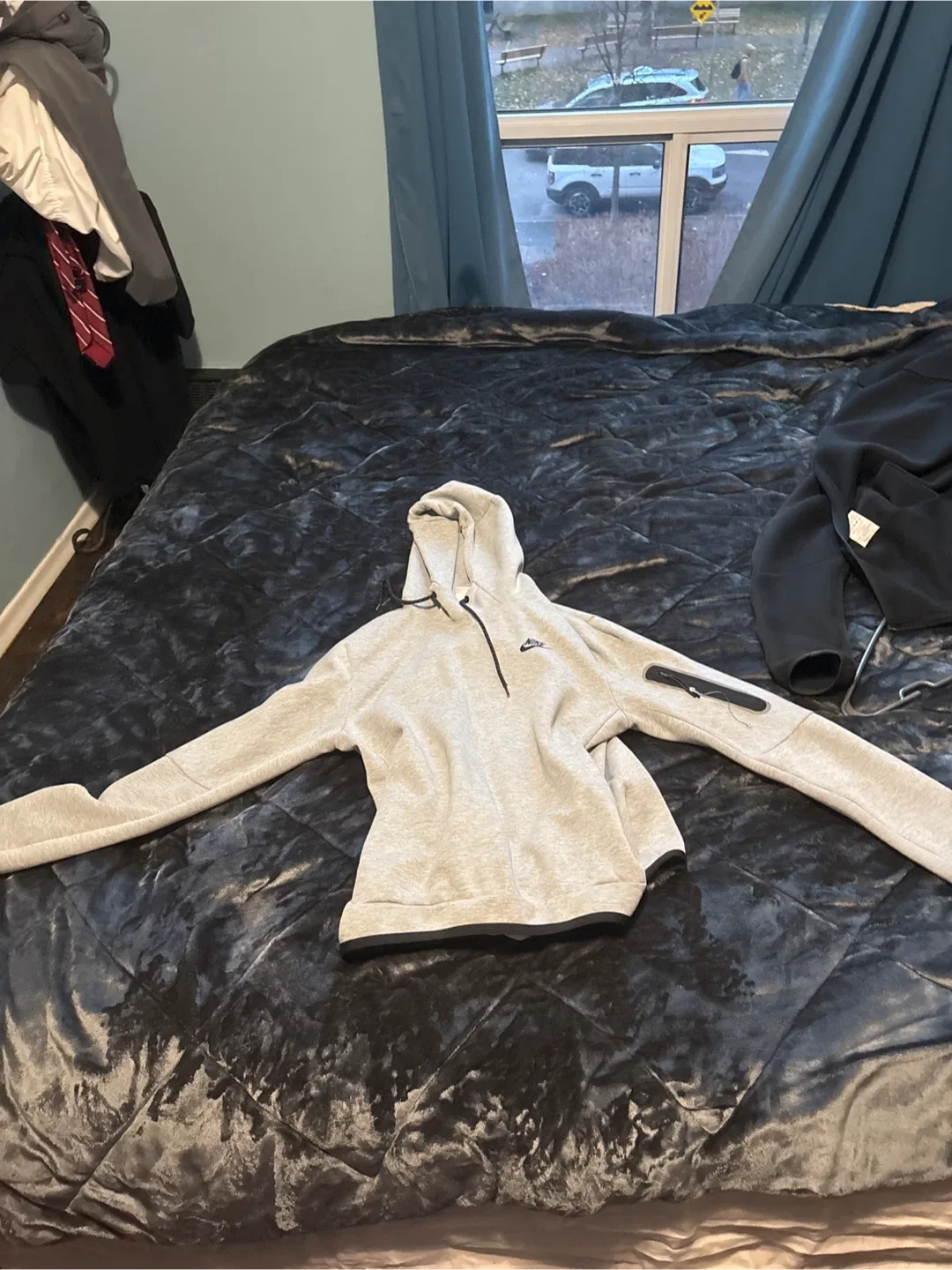 Nike Tech Fleece Hoodie - Grey, Size M