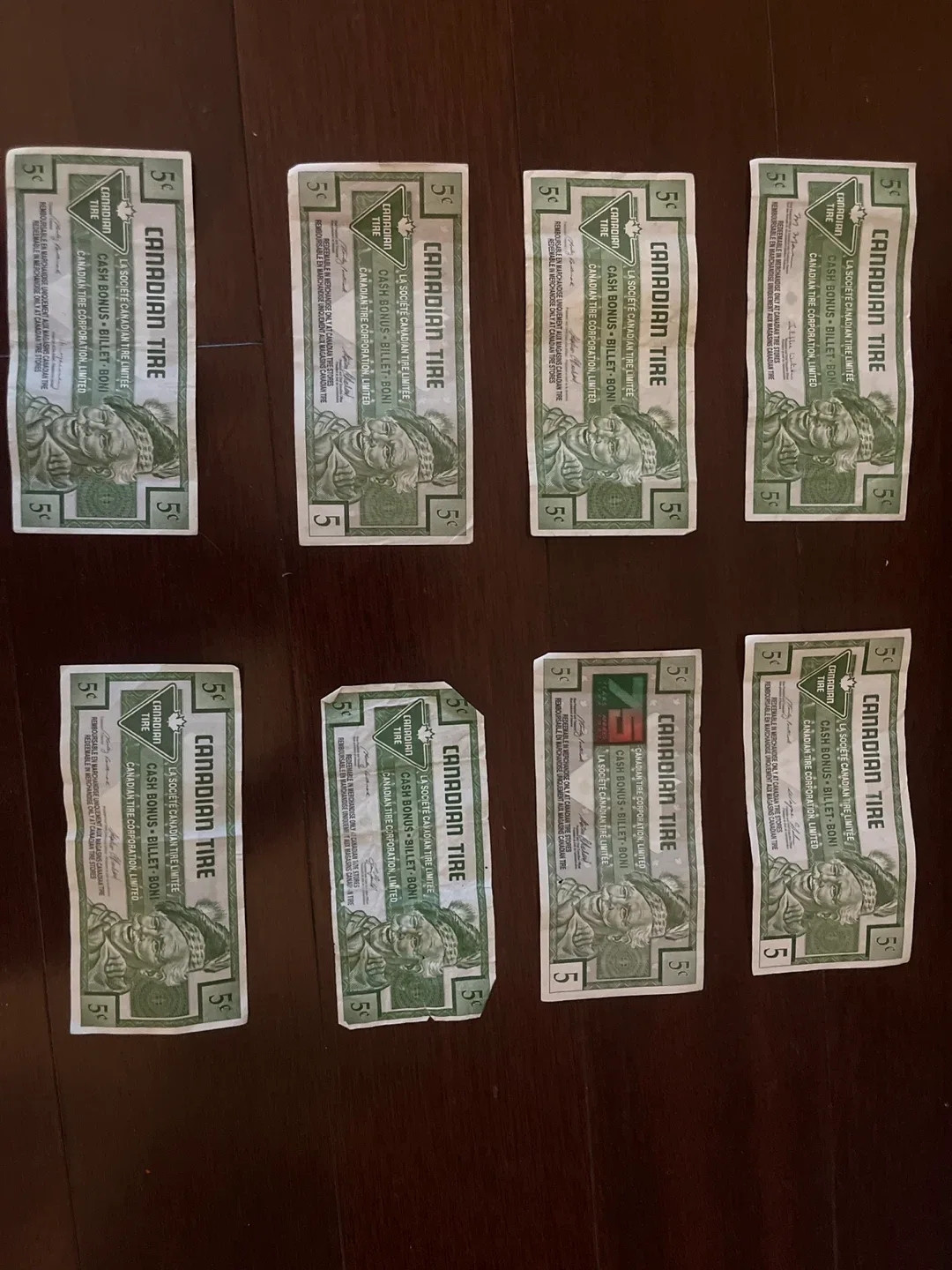 Canadian Tire 5¢ Cash Bonus Coupons