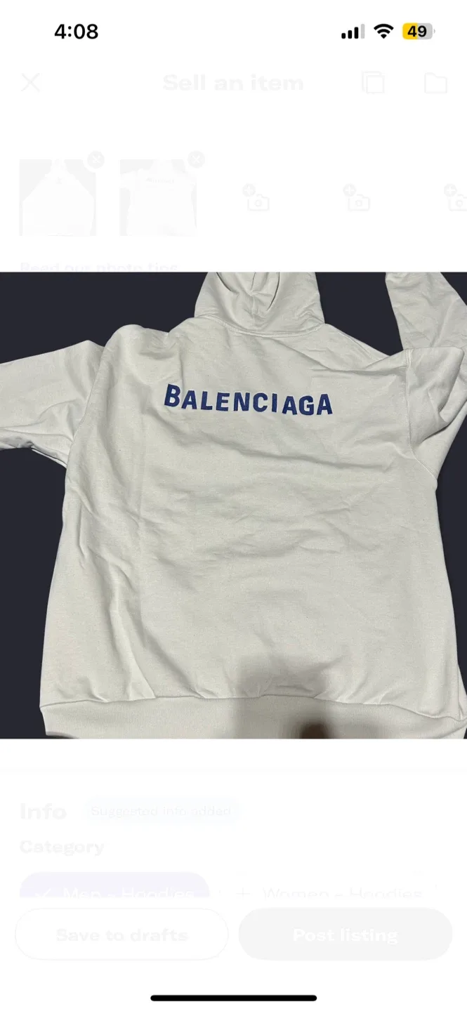 Balenciaga Full Zip Hoodie - Size S image indicator(2)
