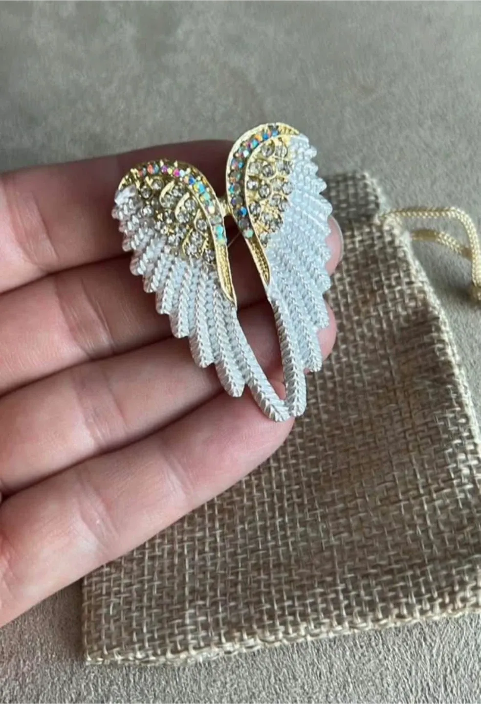 Angel Wing Brooch Pin image indicator(3)