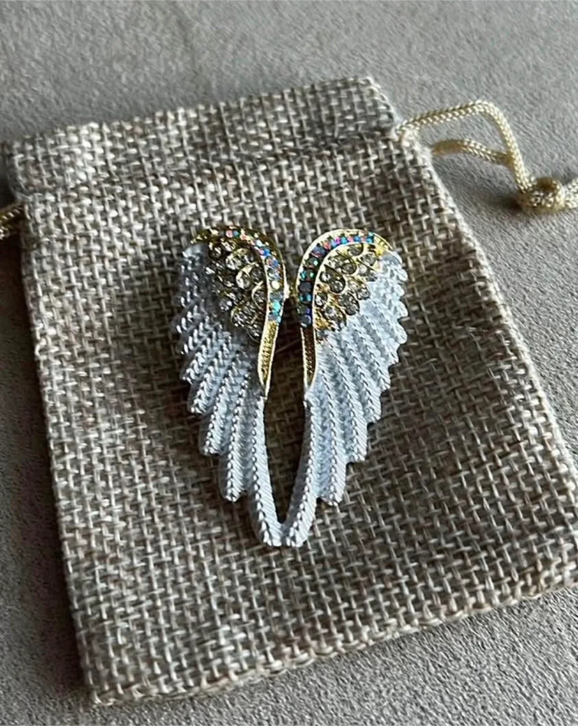 Angel Wing Brooch Pin