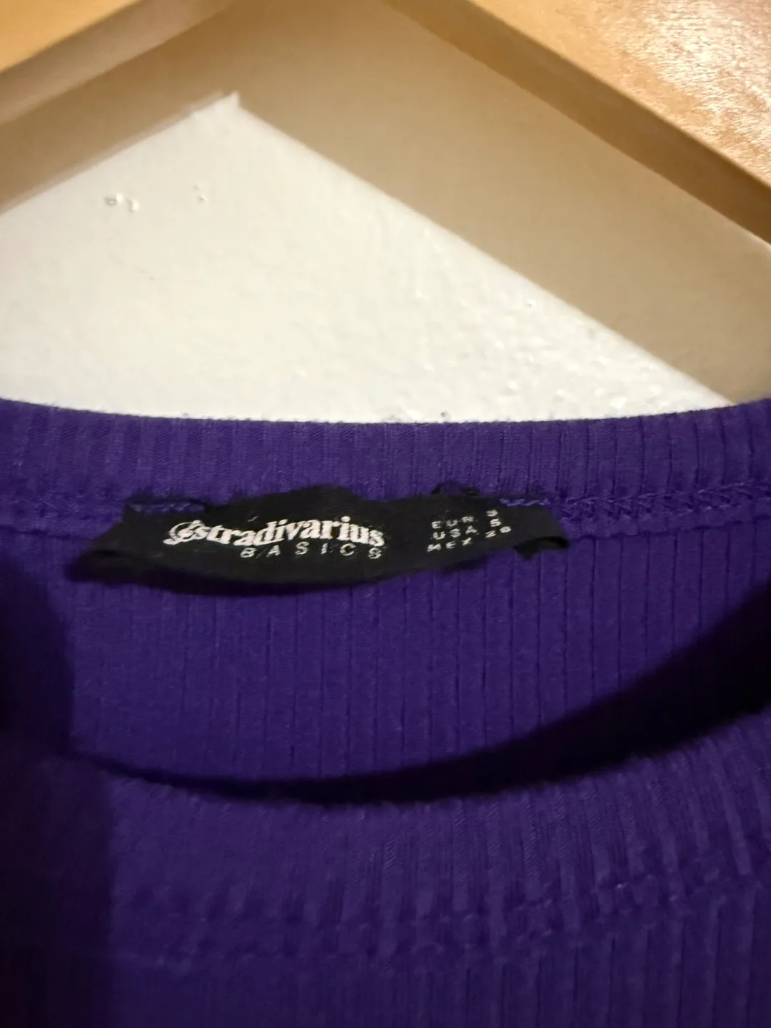 Bershka blazer with Purple Ribbed Long Sleeve Top image indicator(6)