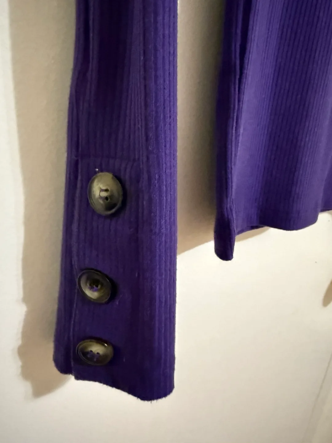 Bershka blazer with Purple Ribbed Long Sleeve Top image indicator(5)