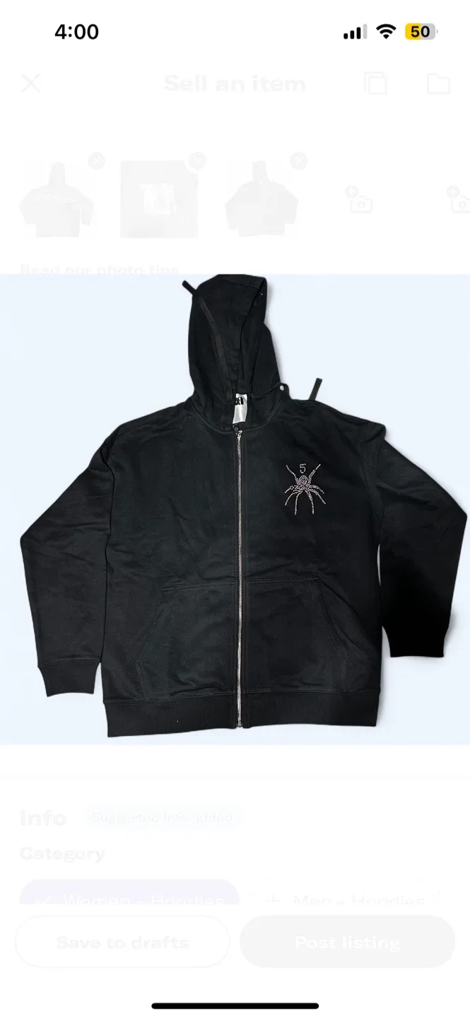 Sp5der zip up