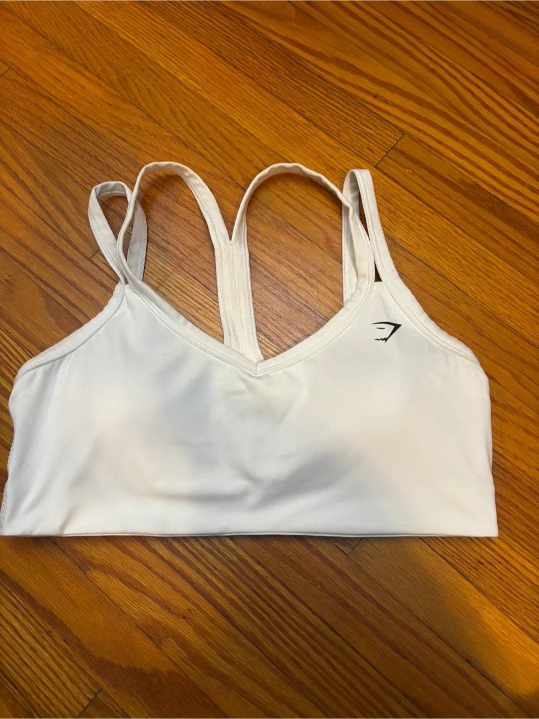 Gymshark White Sports Bra - Size L