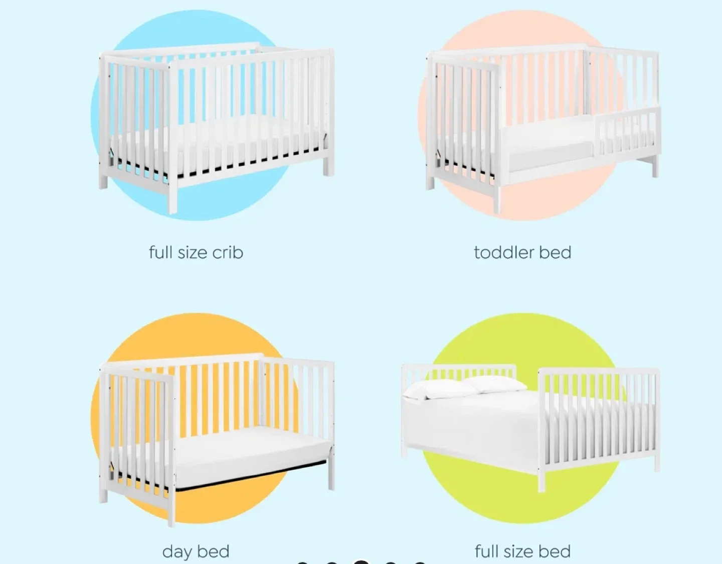 Colby 4-in-1 Low-Profile Convertible Crib image indicator(3)
