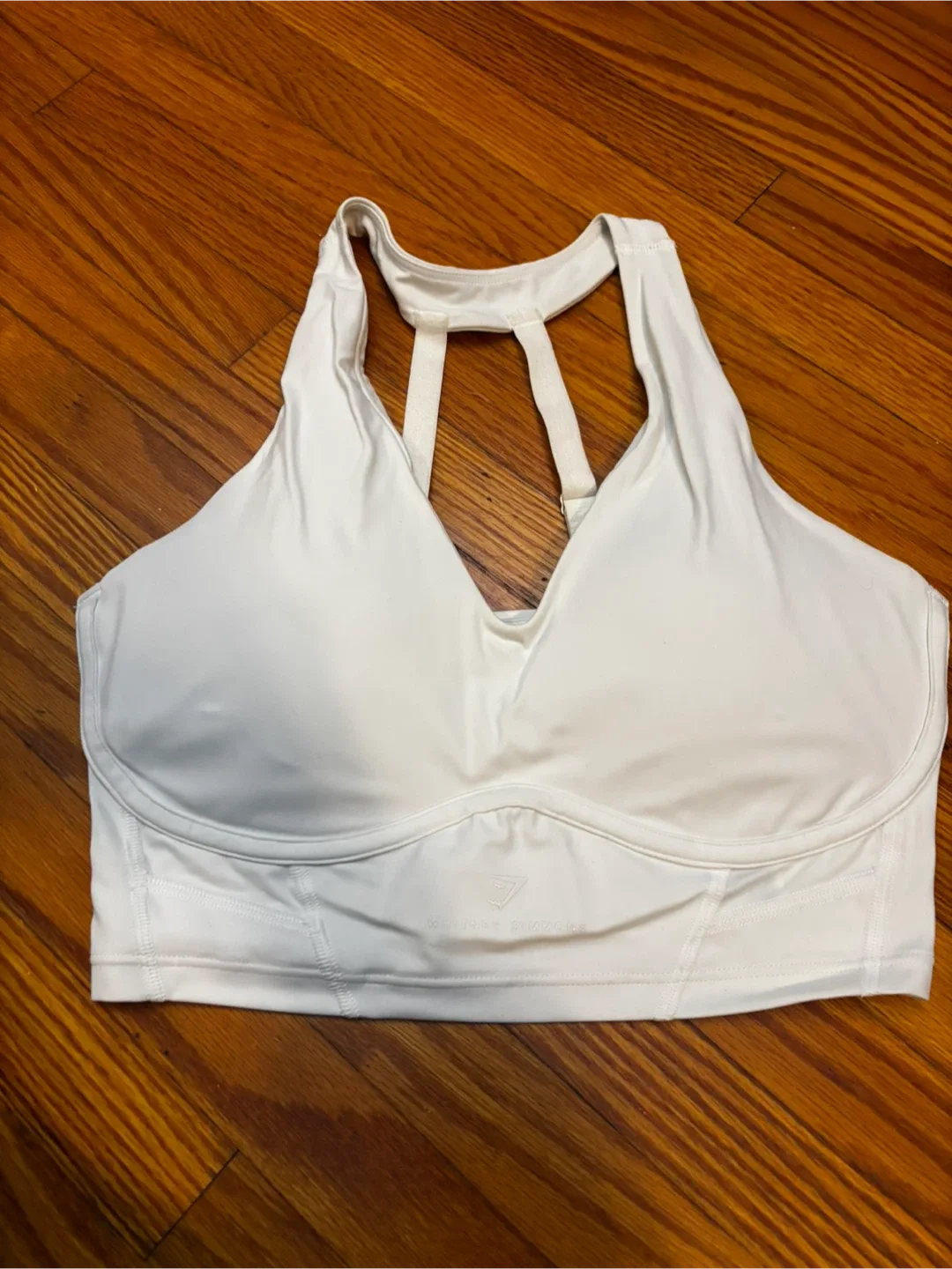 Gymshark Whitney Simmons White Sports Bra - Size M