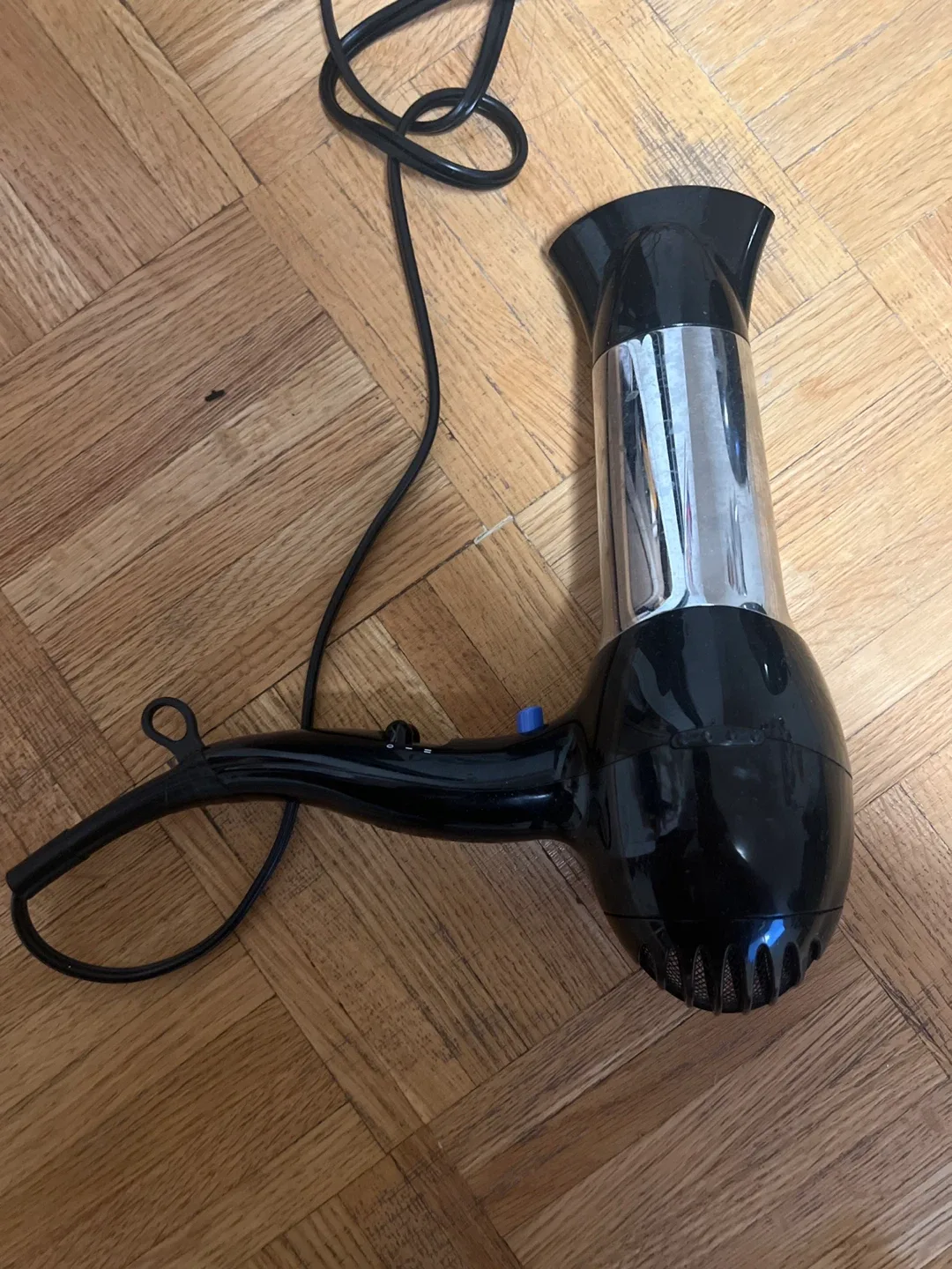 Hair Dryer - Black and Silver