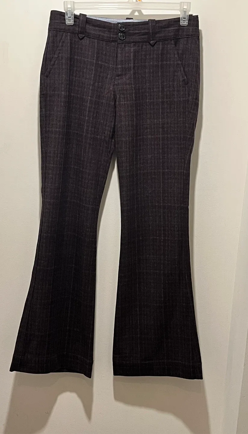 Jacob Plaid Flare Pants Size 9/10